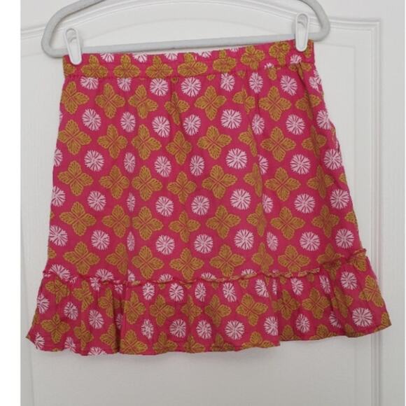 Sigrid Olsen 100%‎ Cotton Pull-on Mini Skirt Size M Golf Hawaiian Beachy - Picture 2 of 5